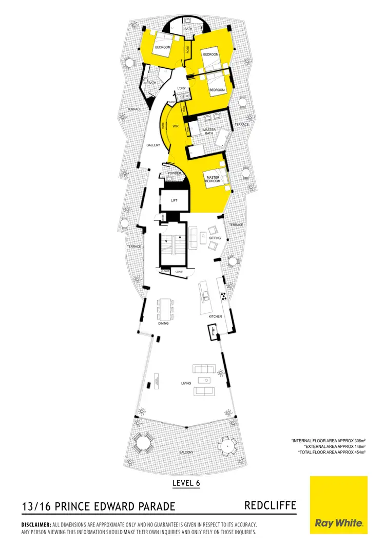 Floorplan of Homely apartment listing, 13/16 Prince Edward Parade, Redcliffe QLD 4020
