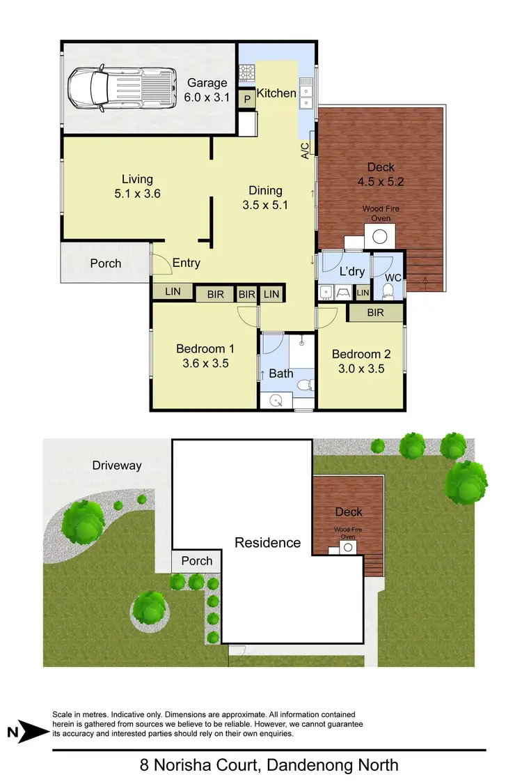 Floorplan of Homely unit listing, 8 Norisha Court, Dandenong North VIC 3175