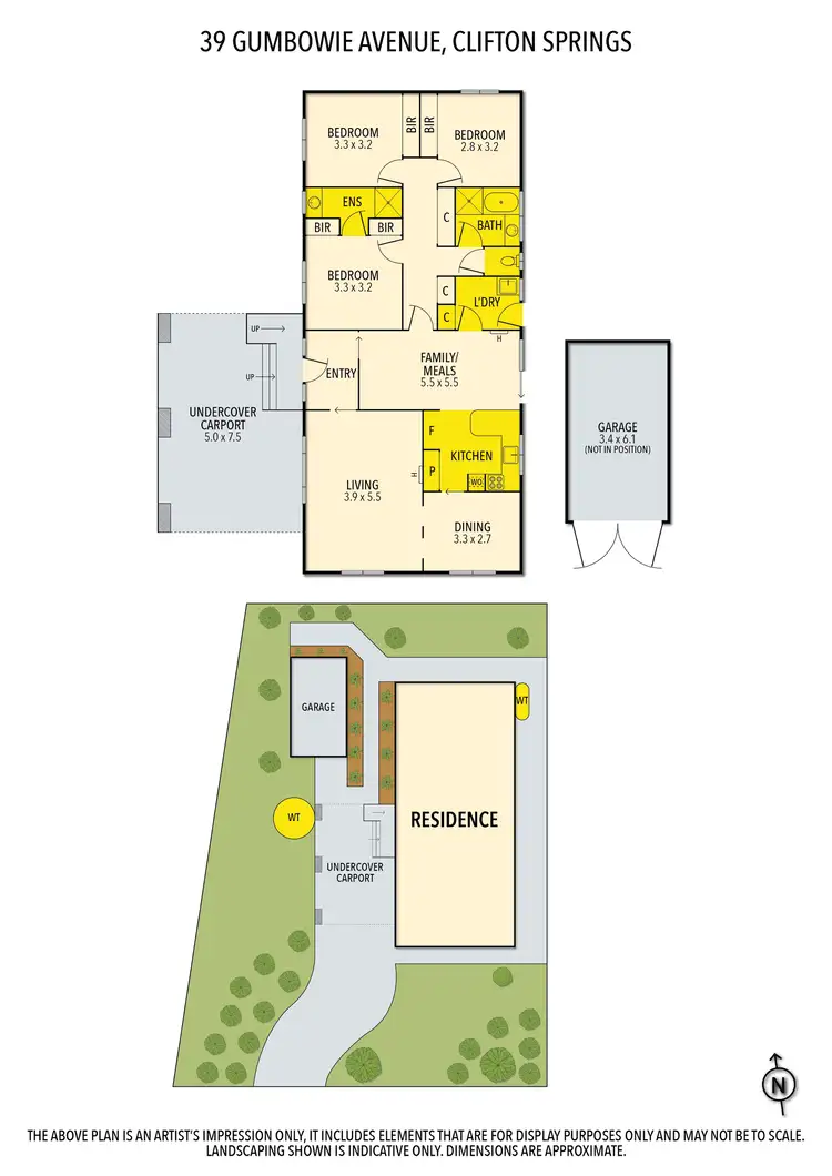 Floorplan of Homely house listing, 39 Gumbowie Avenue, Clifton Springs VIC 3222