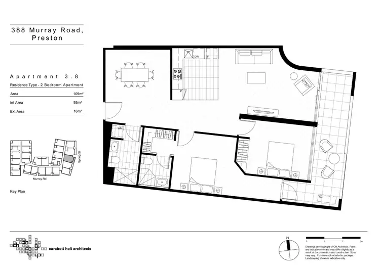 Floorplan of Homely apartment listing, 308/388 Murray Road, Preston VIC 3072