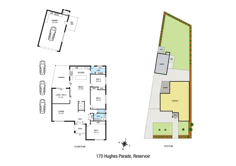Floorplan of Homely house listing, 170 Hughes Parade, Reservoir VIC 3073