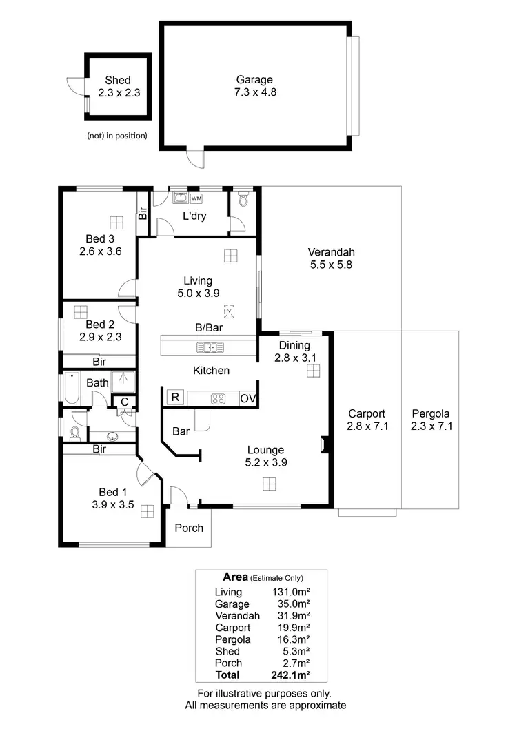 Floorplan of Homely house listing, 25 Carlson Drive, North Haven SA 5018