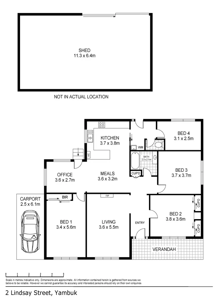 Floorplan of Homely house listing, 2 Lindsay Street, Yambuk VIC 3285