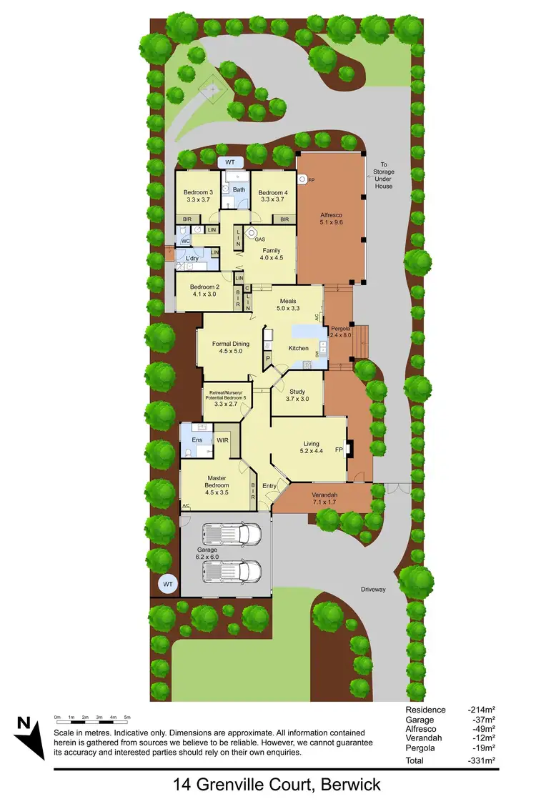 Floorplan of Homely house listing, 14 Grenville Court, Berwick VIC 3806