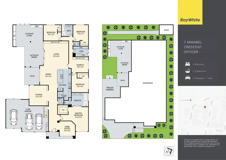 Floorplan of Homely house listing, 7 Annabel Crescent, Officer VIC 3809