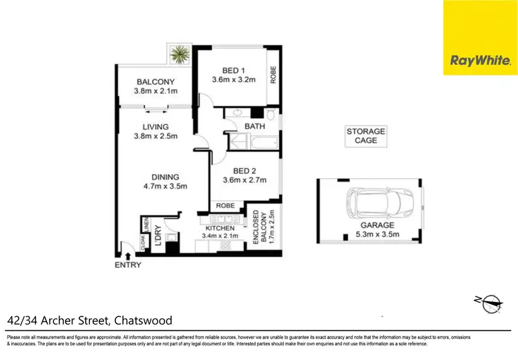 Floorplan of Homely unit listing, 42/34 Archer Street, Chatswood NSW 2067