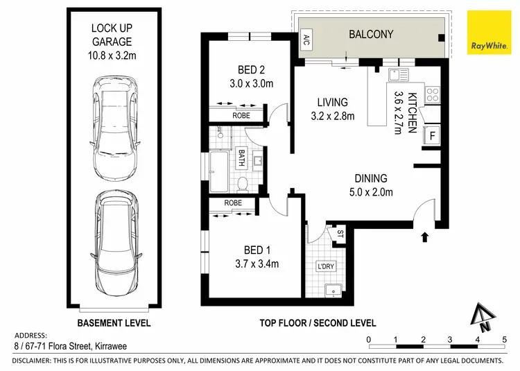 Floorplan of Homely apartment listing, 8/67-71 Flora Street, Kirrawee NSW 2232