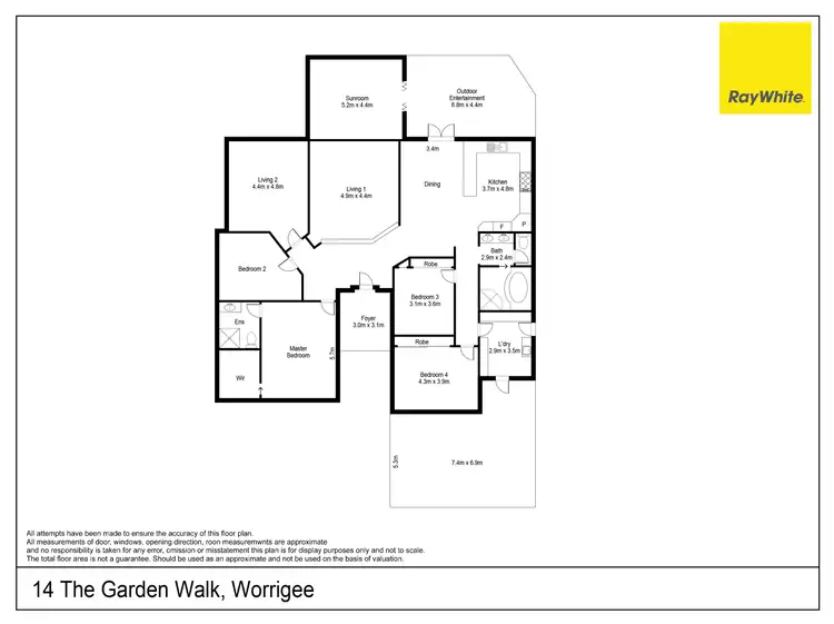 Floorplan of Homely house listing, 14 The Garden Walk, Worrigee NSW 2540