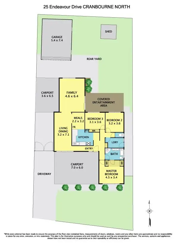 Floorplan of Homely house listing, 25 Endeavour Drive, Cranbourne North VIC 3977