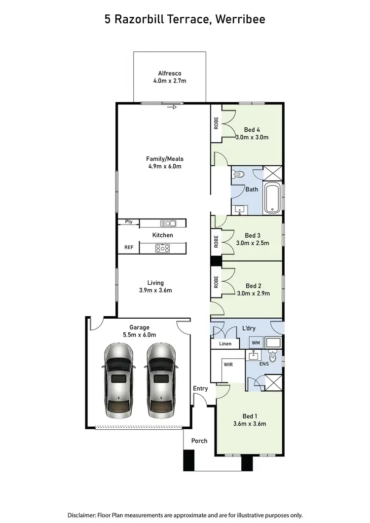 Floorplan of Homely house listing, 5 Razorbill Terrace, Werribee VIC 3030