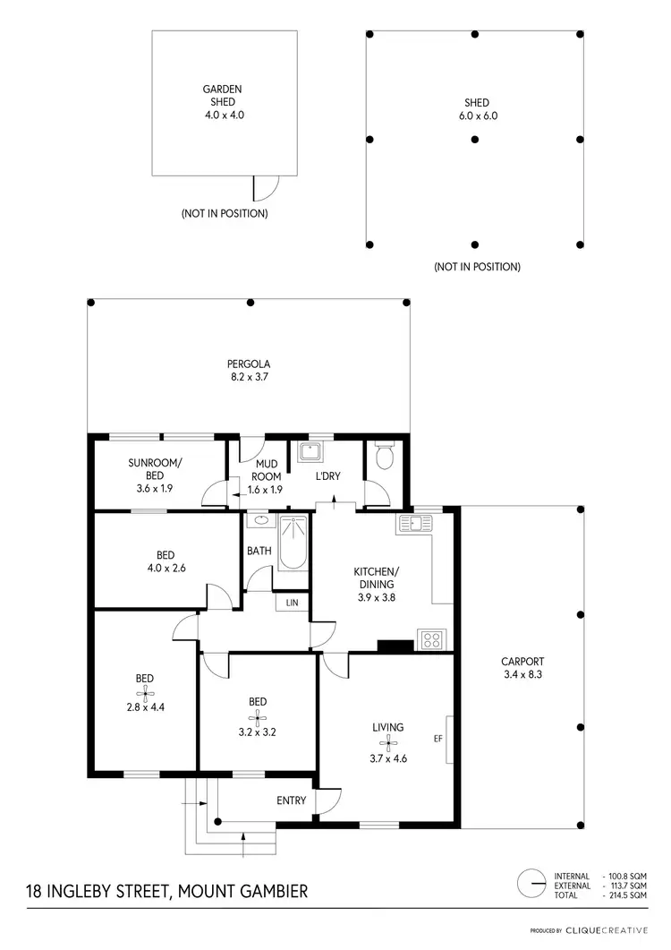 Floorplan of Homely house listing, 18 Ingleby Street, Mount Gambier SA 5290