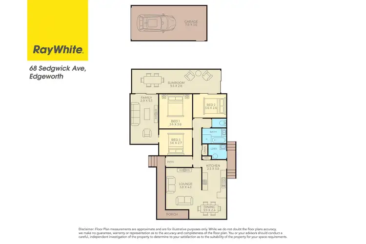 Floorplan of Homely house listing, 68 Sedgwick Avenue, Edgeworth NSW 2285