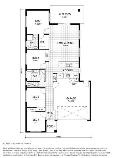 Floorplan of Homely house listing, 28 Yellow Fin Circuit, Mountain Creek QLD 4557