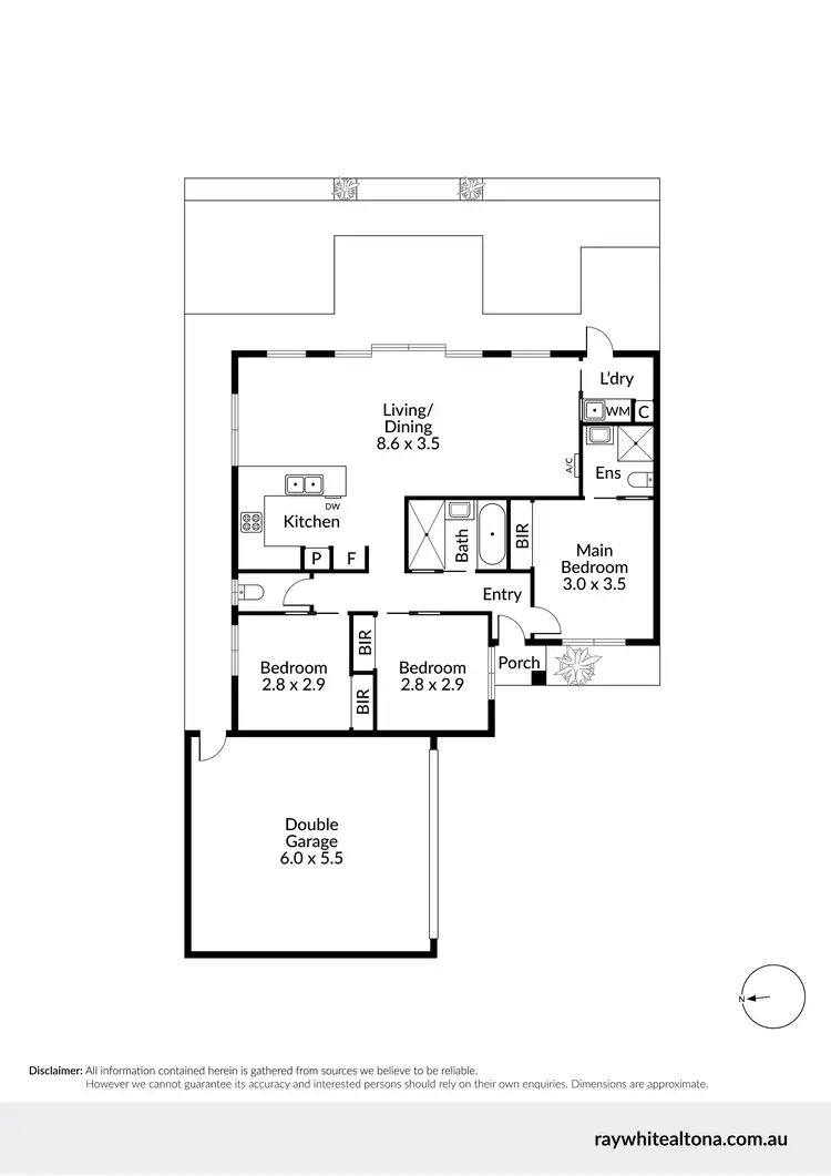 Floorplan of Homely unit listing, 2/43 Talbot Street, Altona Meadows VIC 3028
