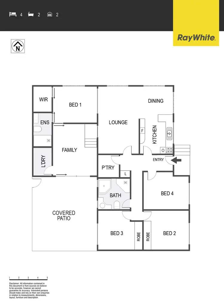 Floorplan of Homely house listing, 33 Enderby Street, Mawson ACT 2607