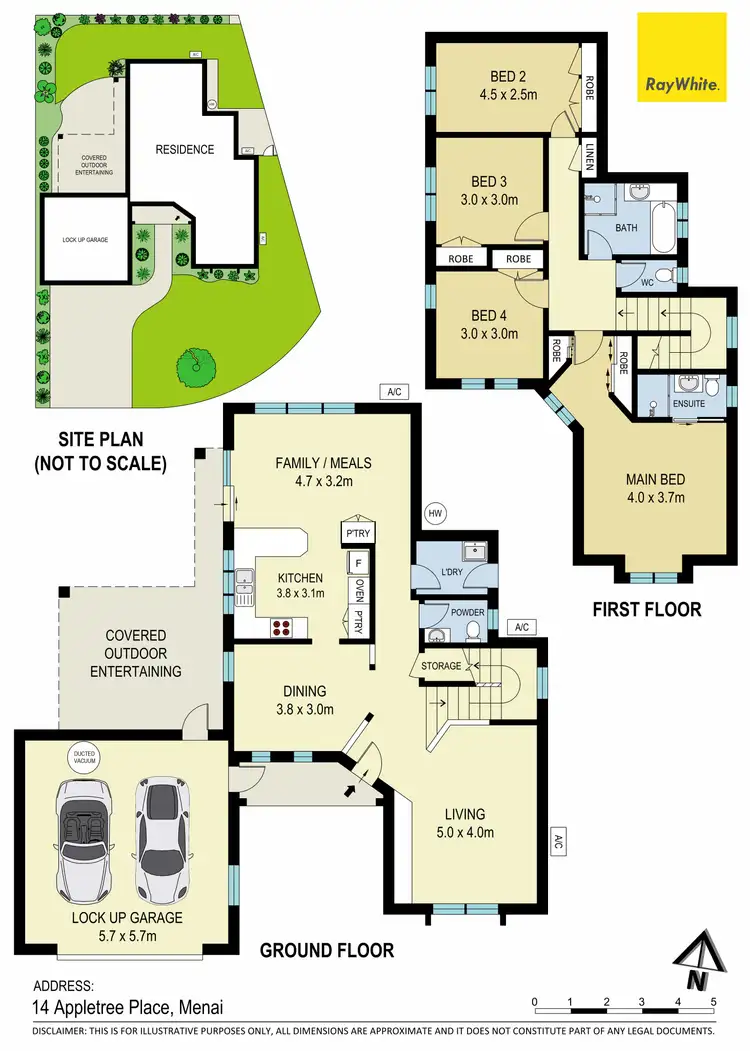 Floorplan of Homely house listing, 14 Appletree Place, Menai NSW 2234