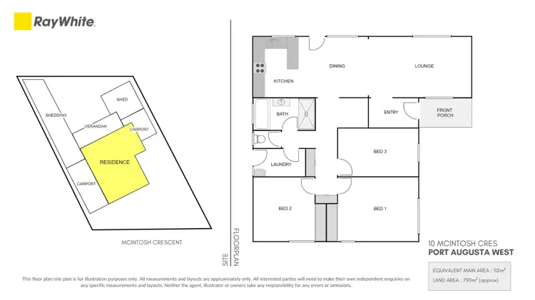 Floorplan of Homely house listing, 10 Mcintosh Crescent, Port Augusta West SA 5700