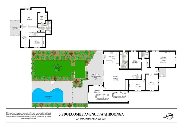 Floorplan of Homely house listing, 5 Edgecombe Avenue, Wahroonga NSW 2076