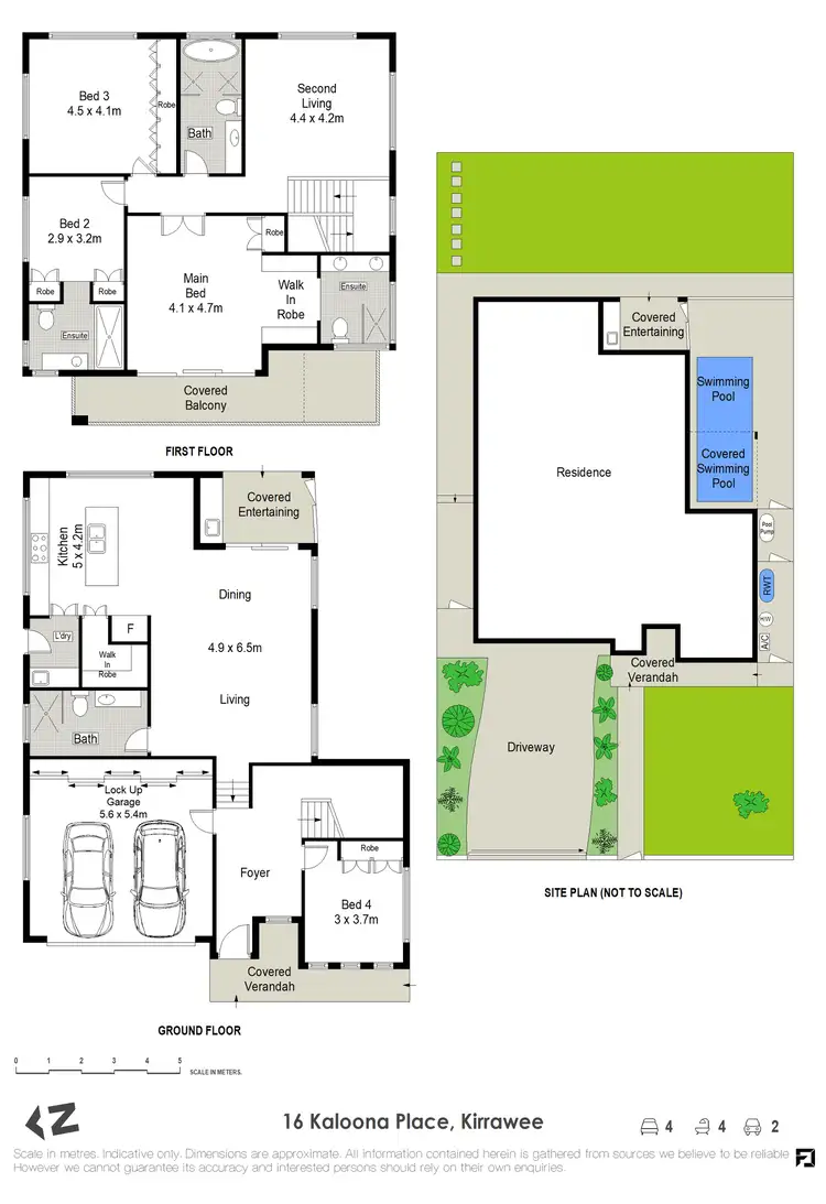 Floorplan of Homely house listing, 16 Kaloona Place, Kirrawee NSW 2232