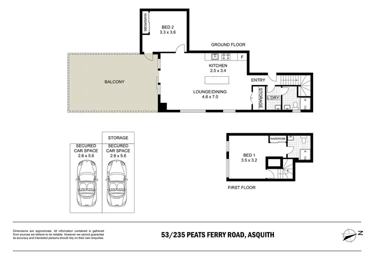 Floorplan of Homely unit listing, 53/325 -331 Peats Ferry Road, Asquith NSW 2077