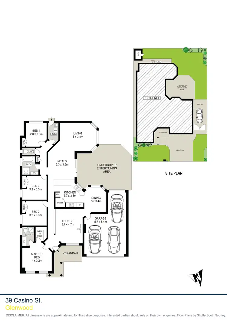 Floorplan of Homely house listing, 39 Casino Street, Glenwood NSW 2768