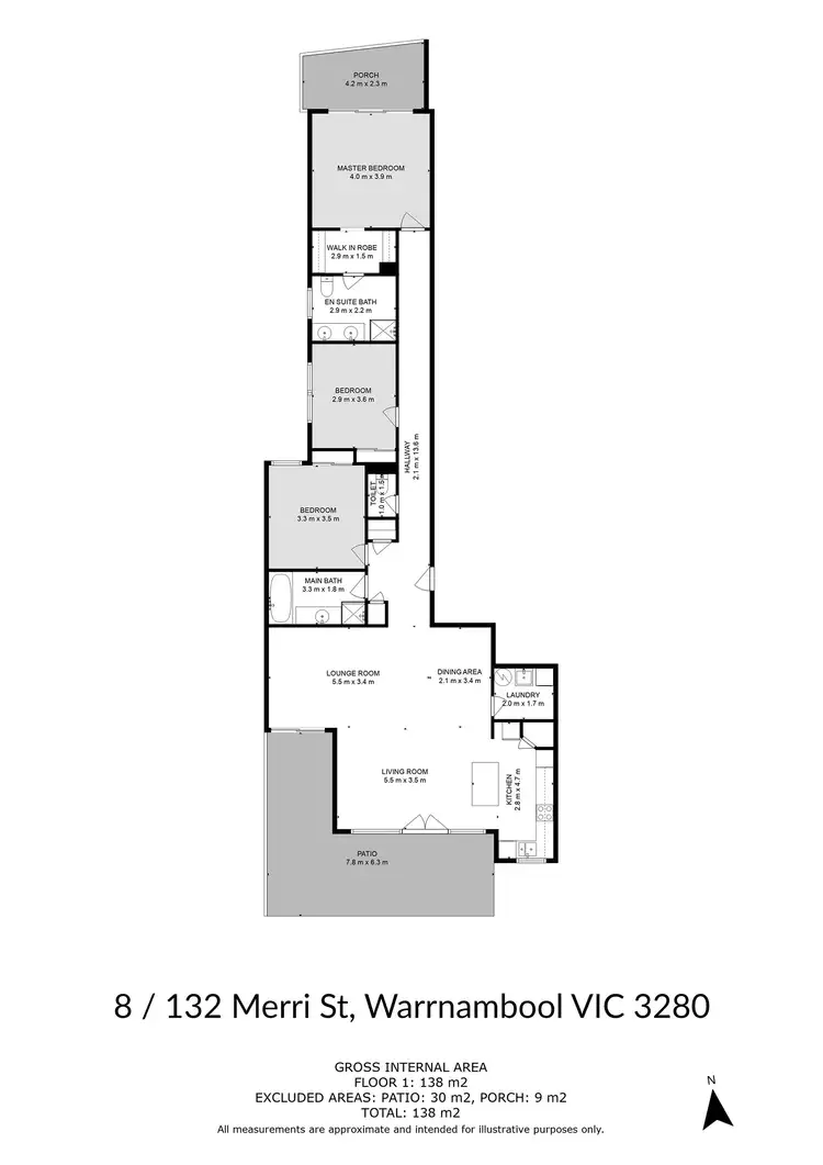 Floorplan of Homely unit listing, 8/132-134 Merri Street, Warrnambool VIC 3280