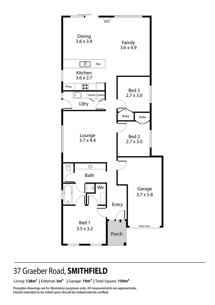 Floorplan of Homely house listing, 37 Graeber Road, Smithfield SA 5114