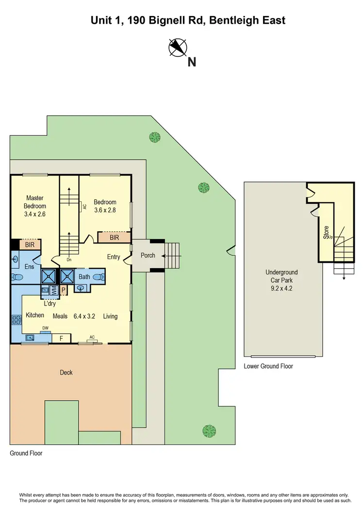 Floorplan of Homely apartment listing, 1/190 Bignell Road, Bentleigh East VIC 3165