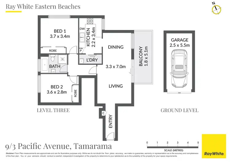 Floorplan of Homely apartment listing, 9/3 Pacific Avenue, Tamarama NSW 2026