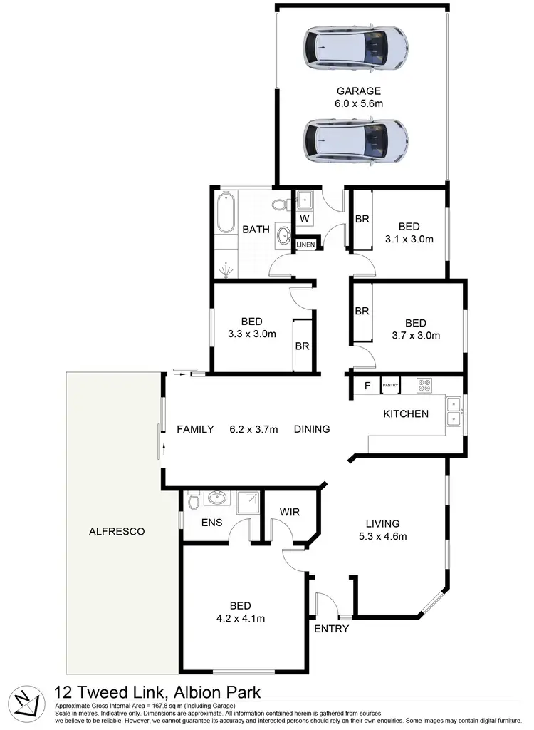 Floorplan of Homely house listing, 12 Tweed Link, Albion Park NSW 2527