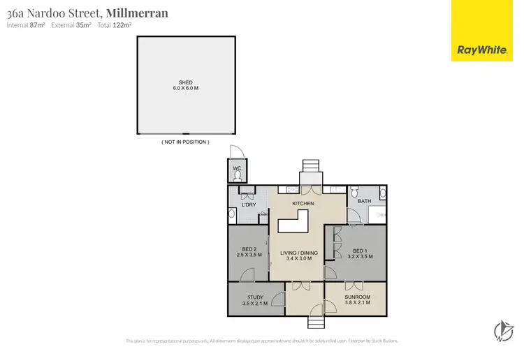 Floorplan of Homely house listing, 36A Nardoo Street, Millmerran QLD 4357