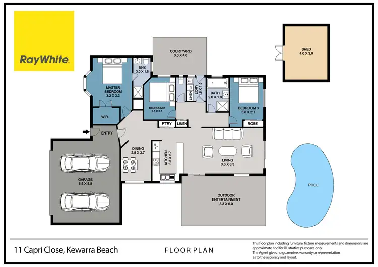 Floorplan of Homely house listing, 11 Capri Close, Kewarra Beach QLD 4879