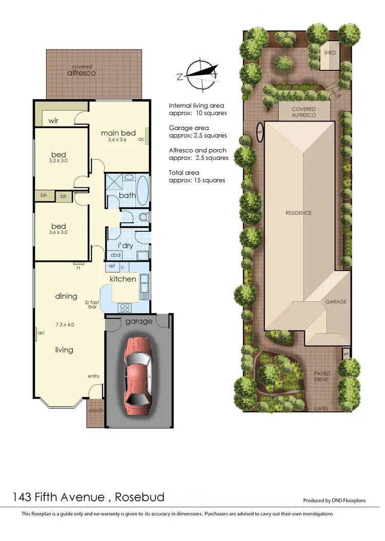 Floorplan of Homely house listing, 143 Fifth Avenue, Rosebud VIC 3939