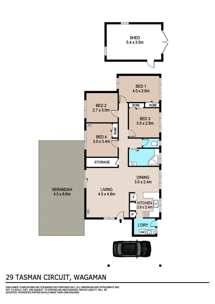 Floorplan of Homely house listing, 29 Tasman Circuit, Wagaman NT 810
