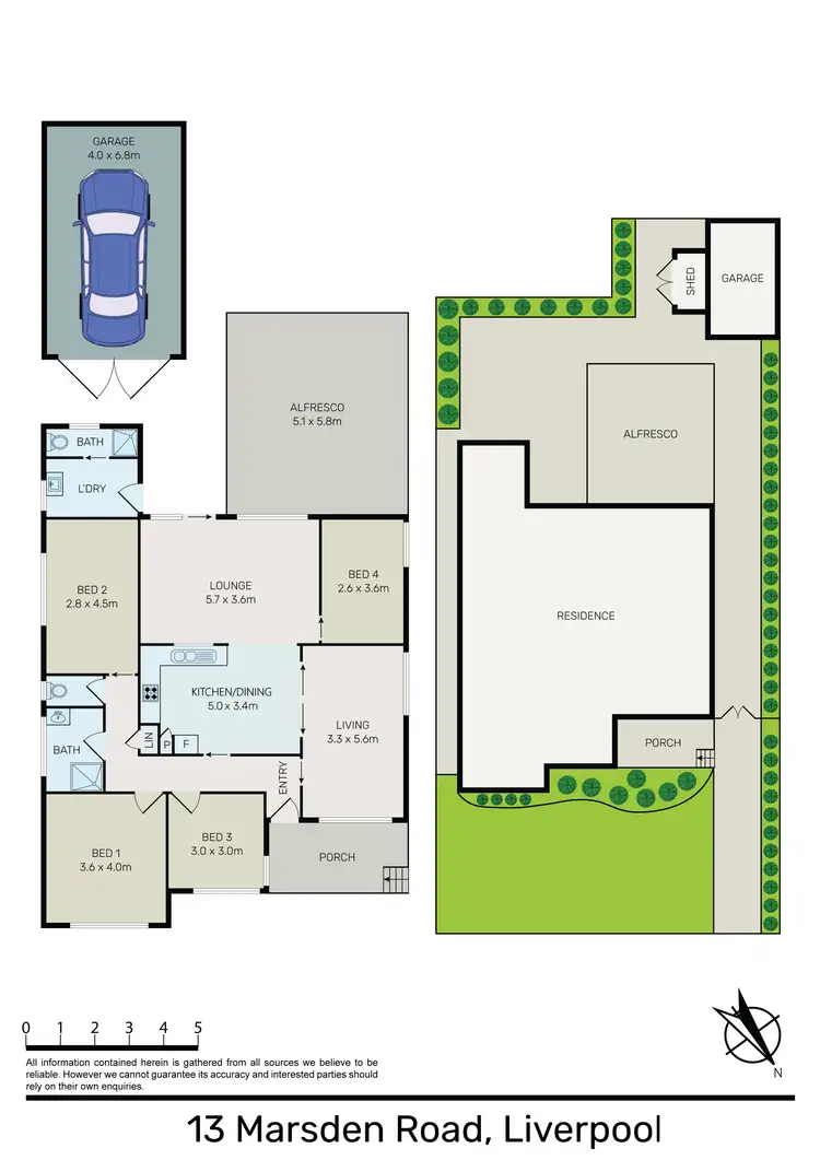 Floorplan of Homely house listing, 13 Marsden Road, Liverpool NSW 2170