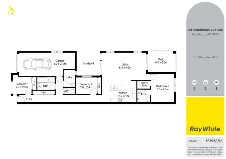 Floorplan of Homely house listing, 1/24 Matchless Avenue, Goulburn NSW 2580