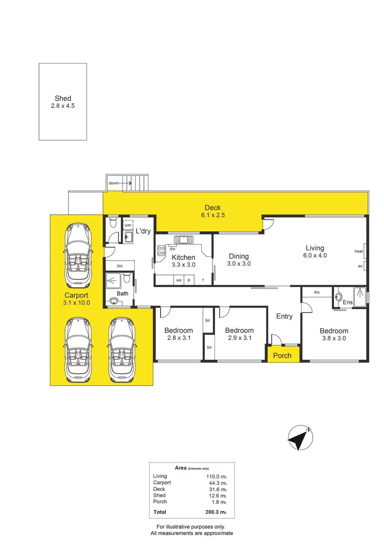 Floorplan of Homely house listing, 15 Gamma Crescent, Panorama SA 5041