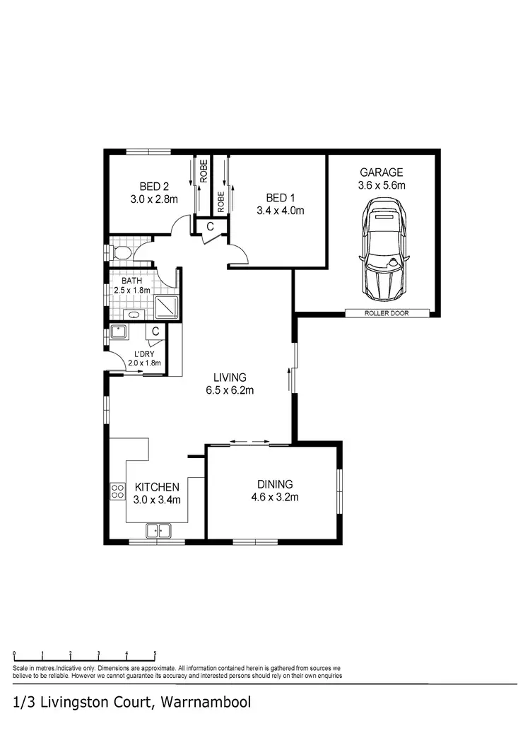 Floorplan of Homely house listing, 1/3 Livingston Court, Warrnambool VIC 3280
