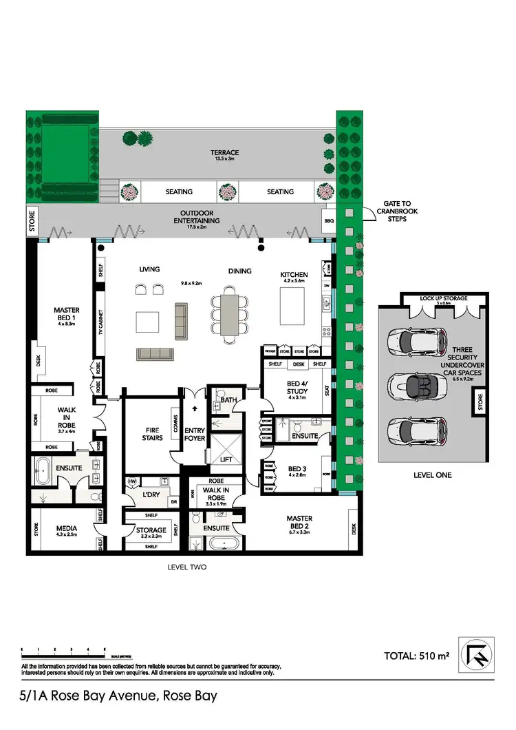 Floorplan of Homely apartment listing, 5/1A Rose Bay Avenue, Rose Bay NSW 2029