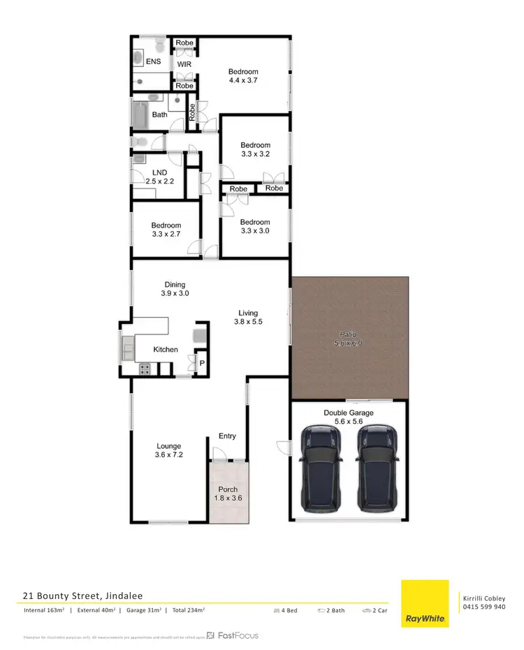 Floorplan of Homely house listing, 21 Bounty Street, Jindalee QLD 4074