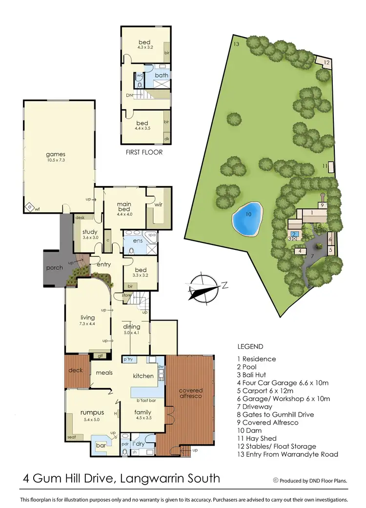 Floorplan of Homely rural property listing, 4 Gum Hill Drive, Langwarrin VIC 3910