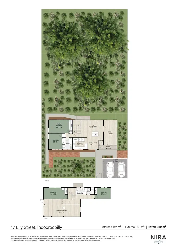 Floorplan of Homely house listing, 17 Lily Street, Indooroopilly QLD 4068