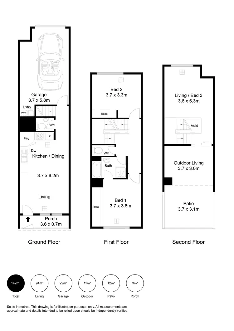 Floorplan of Homely house listing, 35/1-15 Tulloch Drive, St Clair SA 5011