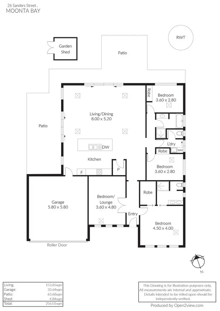 Floorplan of Homely house listing, 26 Sanders Street, Moonta Bay SA 5558