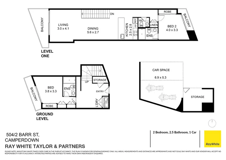 Floorplan of Homely apartment listing, 504/2 Barr Street, Camperdown NSW 2050