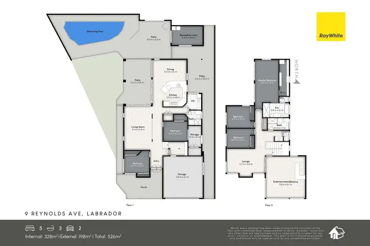 Floorplan of Homely house listing, 9 Reynolds Avenue, Labrador QLD 4215