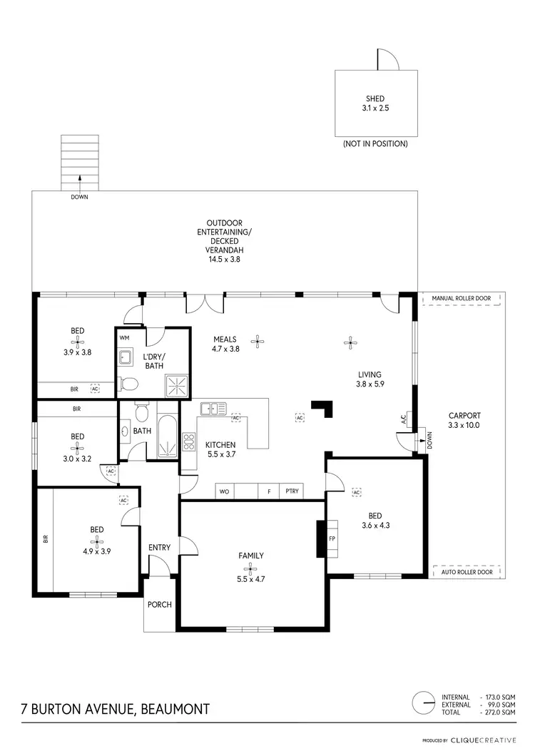 Floorplan of Homely house listing, 7 Burton Avenue, Beaumont SA 5066