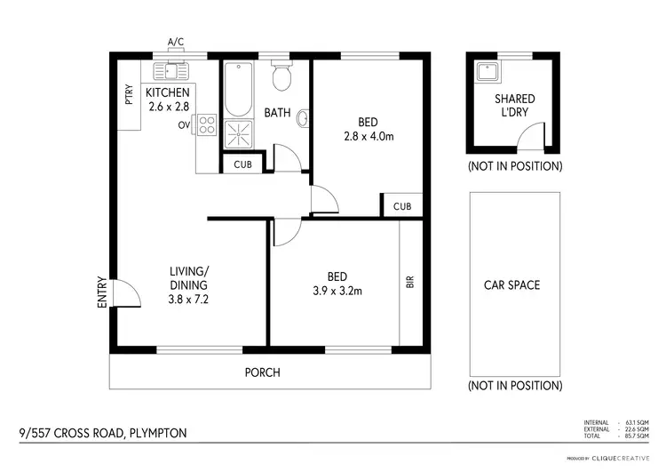 Floorplan of Homely house listing, 9/557 Cross Road, Plympton SA 5038