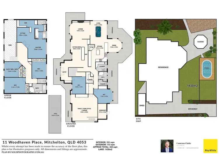 Floorplan of Homely house listing, 11 Woodhaven Place, Mitchelton QLD 4053
