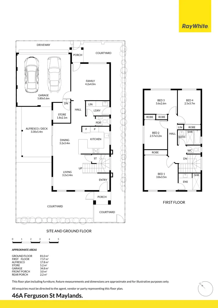 Floorplan of Homely house listing, 46A Ferguson Street, Maylands WA 6051